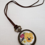 押し花ガラスドームアクセサリー